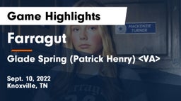 Farragut  vs Glade Spring (Patrick Henry) VA Game Highlights - Sept. 10, 2022