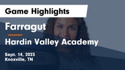Farragut  vs Hardin Valley Academy Game Highlights - Sept. 14, 2023