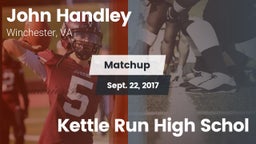 Matchup: John Handley High vs. Kettle Run High Schol 2017