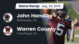 Recap: John Handley  vs. Warren County 2018