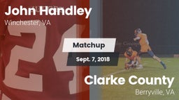 Matchup: John Handley High vs. Clarke County  2018