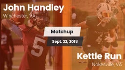 Matchup: John Handley High vs. Kettle Run  2018