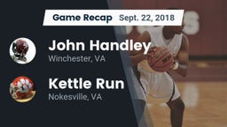 Recap: John Handley  vs. Kettle Run  2018