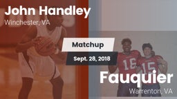 Matchup: John Handley High vs. Fauquier  2018