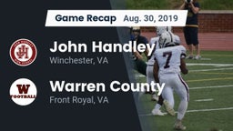 Recap: John Handley  vs. Warren County  2019