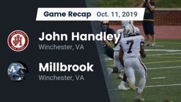 Recap: John Handley  vs. Millbrook  2019