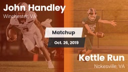 Matchup: John Handley High vs. Kettle Run  2019
