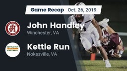 Recap: John Handley  vs. Kettle Run  2019