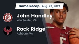 Recap: John Handley  vs. Rock Ridge  2021