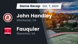 Recap: John Handley  vs. Fauquier  2023