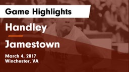 Handley  vs Jamestown  Game Highlights - March 4, 2017