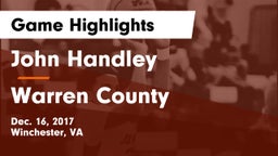 John Handley  vs Warren County Game Highlights - Dec. 16, 2017