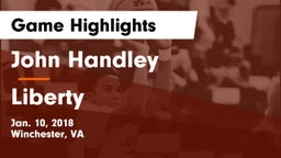 John Handley  vs Liberty  Game Highlights - Jan. 10, 2018