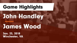 John Handley  vs James Wood  Game Highlights - Jan. 23, 2018