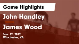 John Handley  vs James Wood  Game Highlights - Jan. 19, 2019