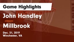 John Handley  vs Millbrook  Game Highlights - Dec. 31, 2019