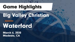 Big Valley Christian  vs Waterford Game Highlights - March 6, 2020