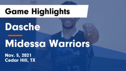 Dasche vs Midessa Warriors Game Highlights - Nov. 5, 2021