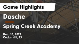 Dasche vs Spring Creek Academy  Game Highlights - Dec. 10, 2022