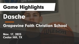 Dasche vs Grapevine Faith Christian School Game Highlights - Nov. 17, 2023