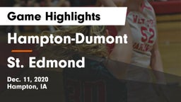 Hampton-Dumont  vs St. Edmond  Game Highlights - Dec. 11, 2020