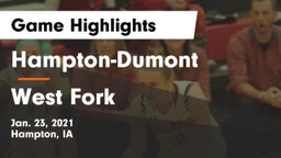 Hampton-Dumont  vs West Fork  Game Highlights - Jan. 23, 2021