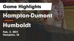 Hampton-Dumont  vs Humboldt  Game Highlights - Feb. 2, 2021