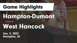 Hampton-Dumont  vs West Hancock  Game Highlights - Jan. 3, 2022