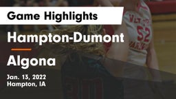 Hampton-Dumont  vs Algona  Game Highlights - Jan. 13, 2022