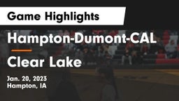 Hampton-Dumont-CAL vs Clear Lake  Game Highlights - Jan. 20, 2023