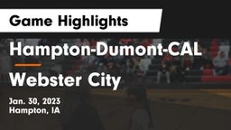 Hampton-Dumont-CAL vs Webster City  Game Highlights - Jan. 30, 2023