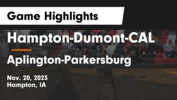 Hampton-Dumont-CAL vs Aplington-Parkersburg  Game Highlights - Nov. 20, 2023