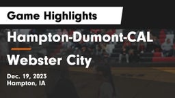 Hampton-Dumont-CAL vs Webster City  Game Highlights - Dec. 19, 2023
