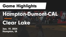 Hampton-Dumont-CAL vs Clear Lake  Game Highlights - Jan. 19, 2024