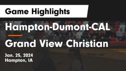 Hampton-Dumont-CAL vs Grand View Christian Game Highlights - Jan. 25, 2024