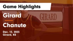 Girard  vs Chanute  Game Highlights - Dec. 12, 2023
