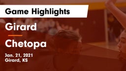 Girard  vs Chetopa  Game Highlights - Jan. 21, 2021