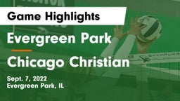 Evergreen Park  vs Chicago Christian  Game Highlights - Sept. 7, 2022
