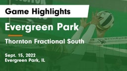 Evergreen Park  vs Thornton Fractional South  Game Highlights - Sept. 15, 2022