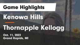 Kenowa Hills  vs Thornapple Kellogg  Game Highlights - Oct. 11, 2022