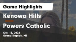 Kenowa Hills  vs Powers Catholic  Game Highlights - Oct. 15, 2022