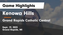 Kenowa Hills  vs Grand Rapids Catholic Central  Game Highlights - Sept. 19, 2023