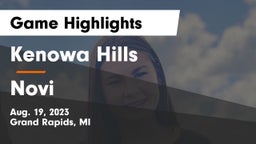 Kenowa Hills  vs Novi  Game Highlights - Aug. 19, 2023