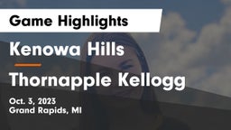 Kenowa Hills  vs Thornapple Kellogg  Game Highlights - Oct. 3, 2023