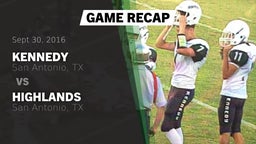 Recap: Kennedy  vs. Highlands  2016