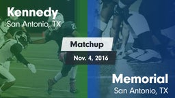 Matchup: Kennedy  vs. Memorial  2016