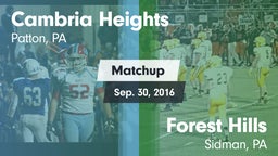 Matchup: Cambria Heights vs. Forest Hills  2016