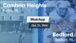 Matchup: Cambria Heights vs. Bedford  2016