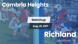 Matchup: Cambria Heights vs. Richland  2017