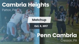 Matchup: Cambria Heights vs. Penn Cambria  2017